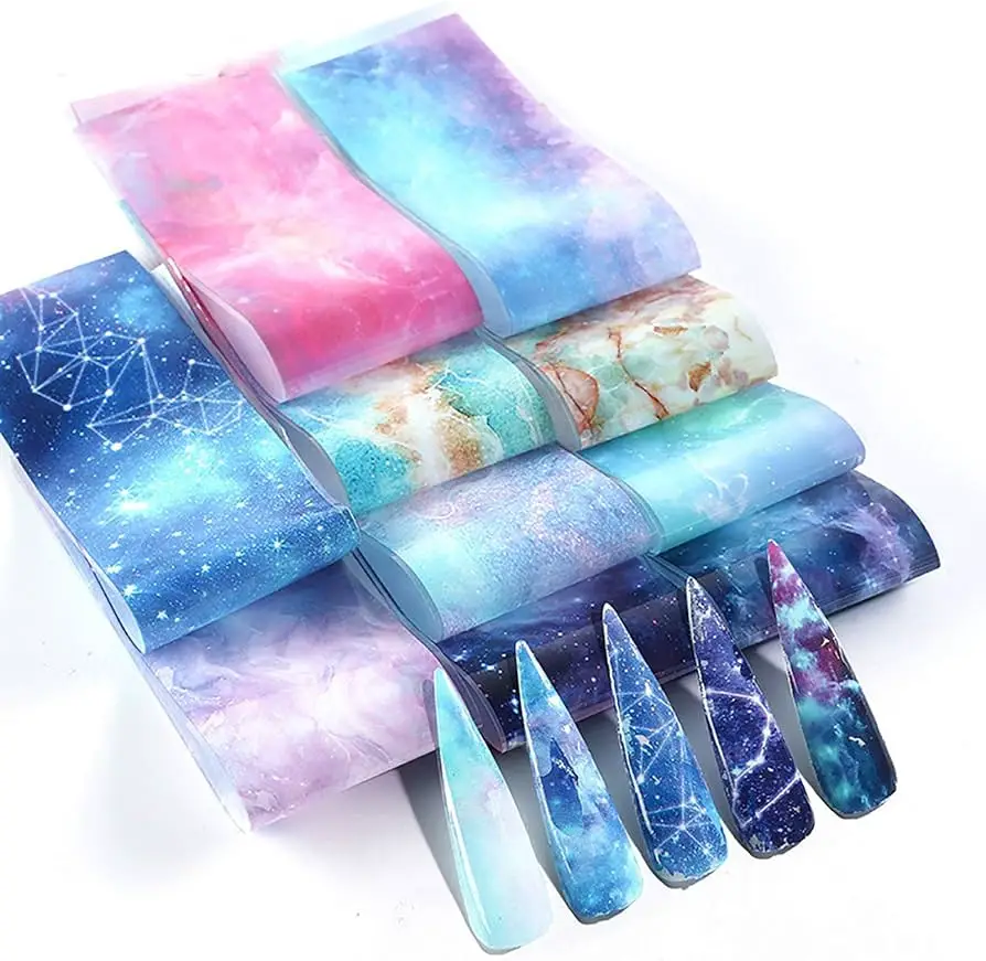 shiny surface paper nail art tools