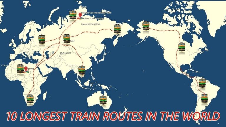 Top 10 Longest Train Journey in the World 2024