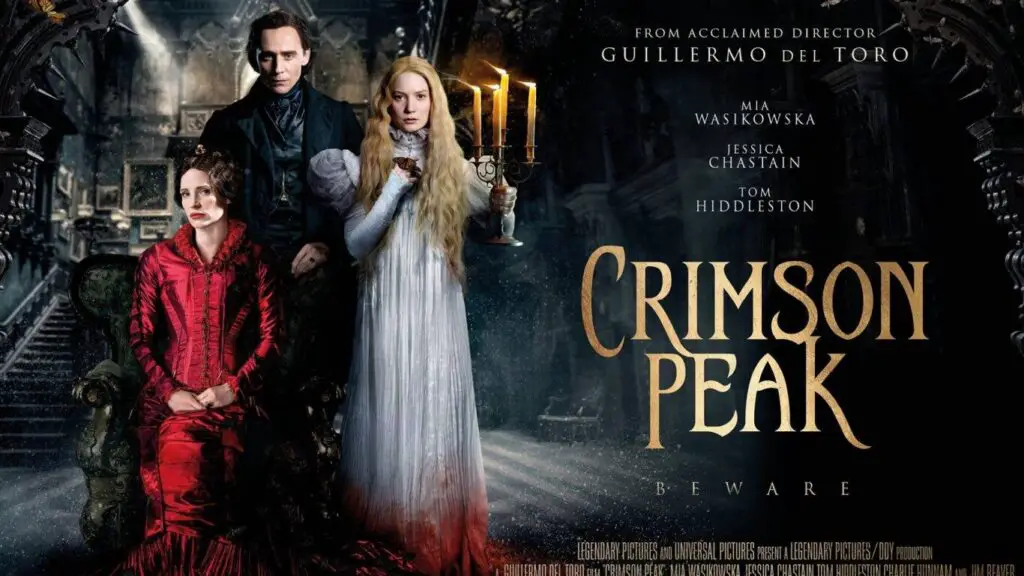 Crimson Peak movie poster ( box office flops, biggest movie failures, worst movies, Hollywood disasters, movie bombs )