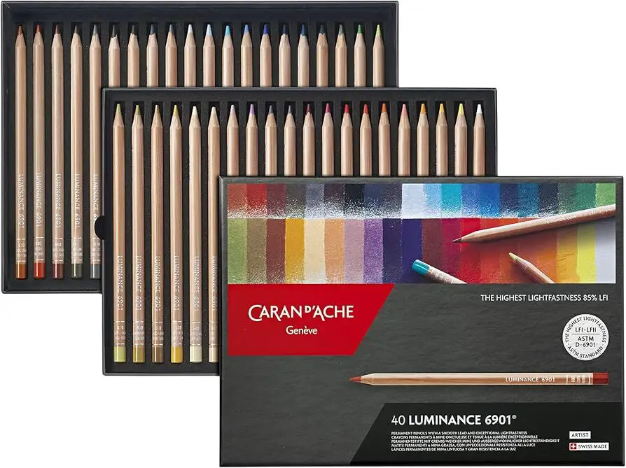 The Caran d'Ache Luminance Pencil Set