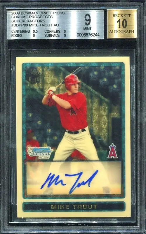 Mike Trout Superfractor (BGS 9)