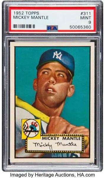 Mickey Mantle 1952 Topps (PSA 9)