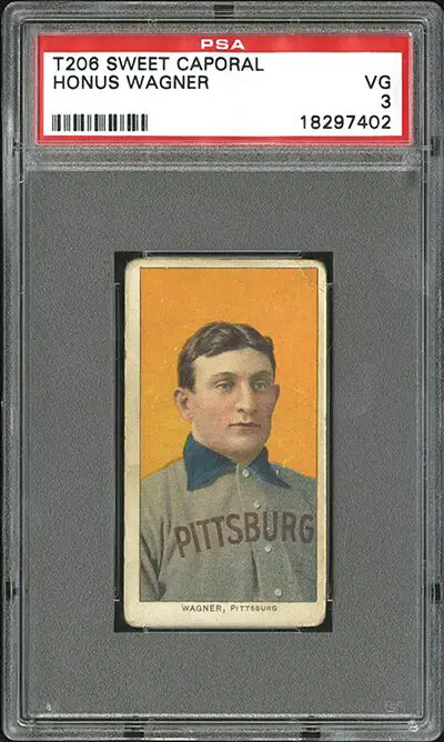 most expensive card in the world is Honus Wagner T206 (SGC 3)