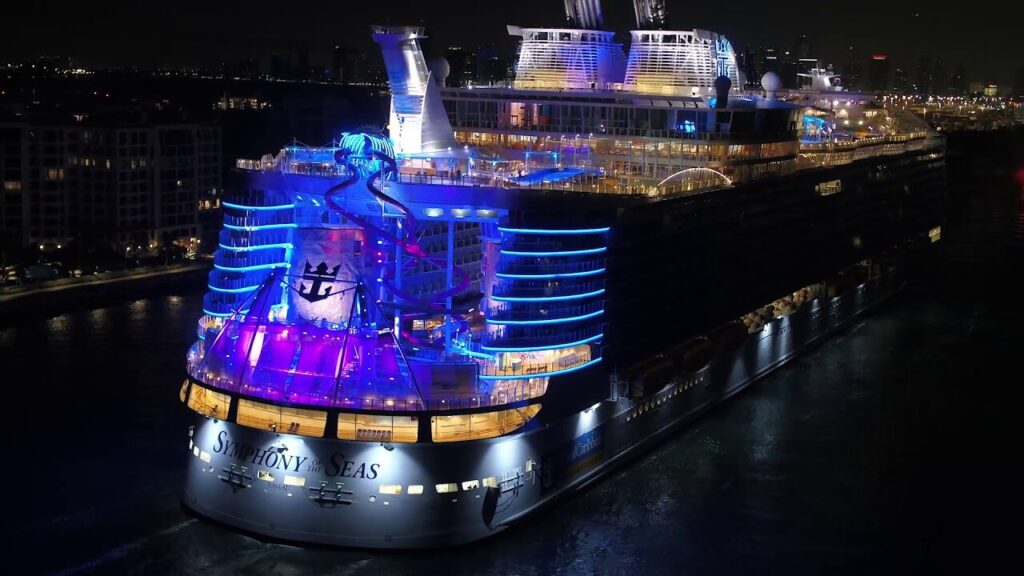 Symphony of the Seas 3nd  biggest cruise ship in the world in 2024