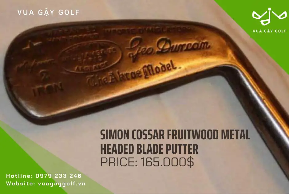 Simon Cossar Fruitwood Metal-Headed Blade Putter is 2nd most expensive driver in 2024