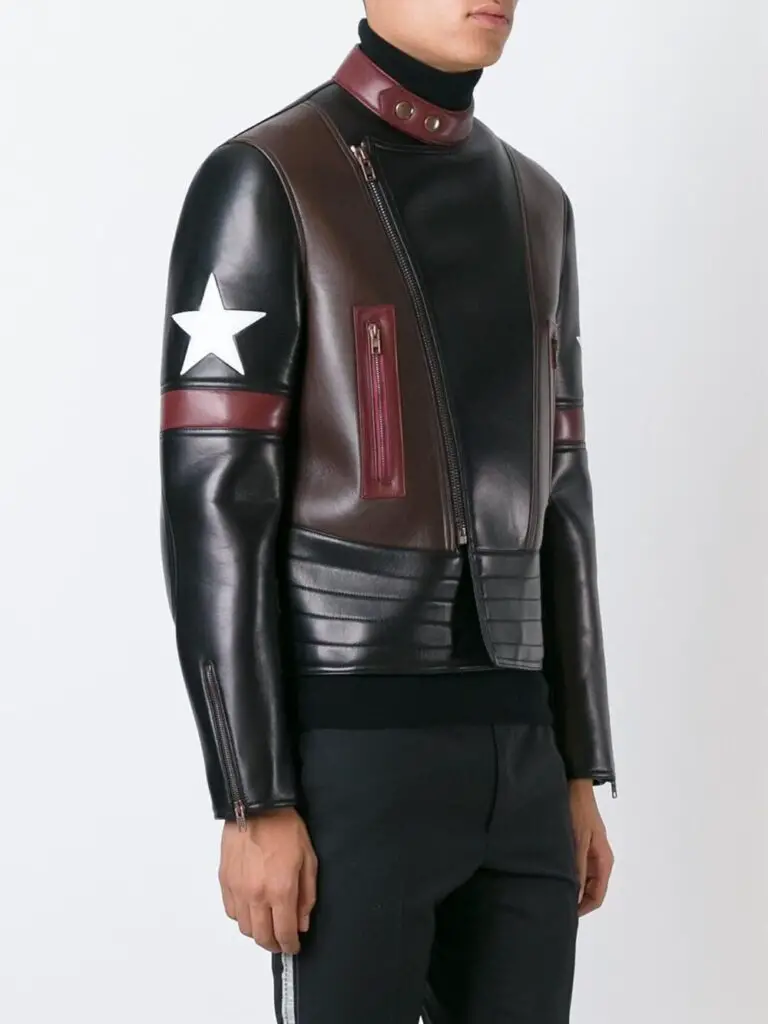 Givenchy Star Patch Leather Jacket