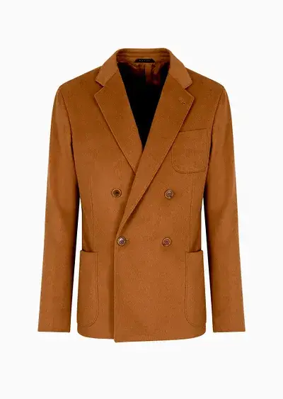 Giorgio Armani Vicuña Double-Breasted Jacket