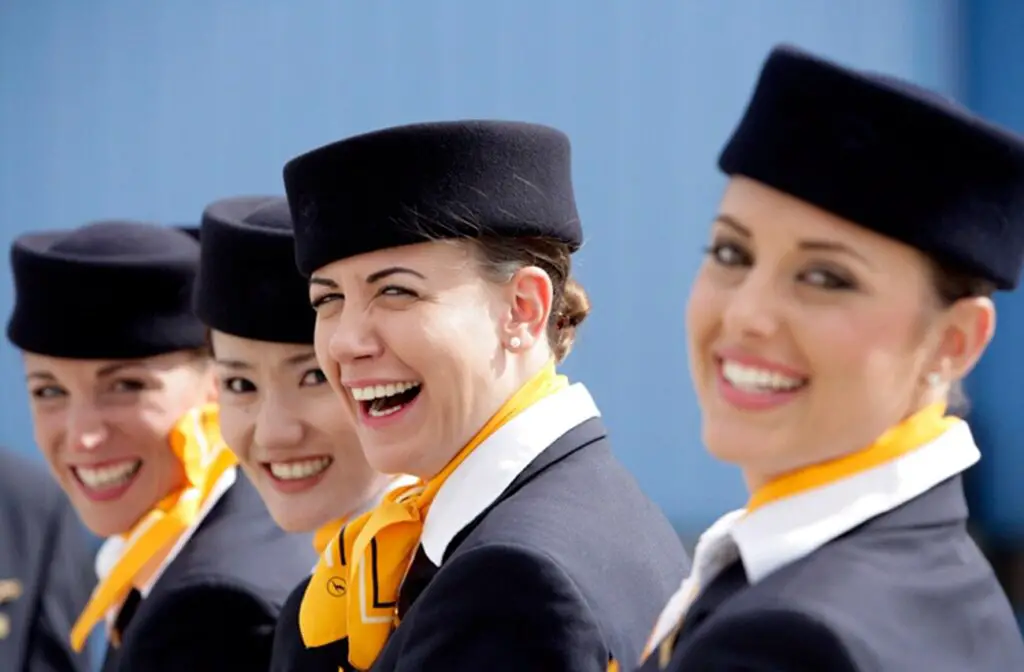 Lufthansa Airline Air Hostess