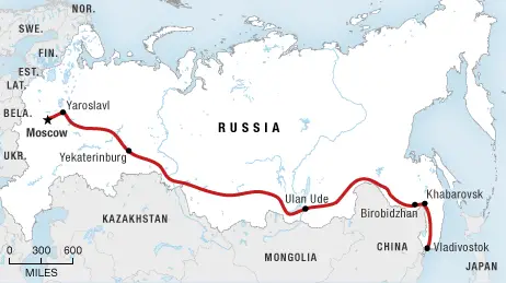 longest train journey in the world is longest Moscow to Pyongyang Railway